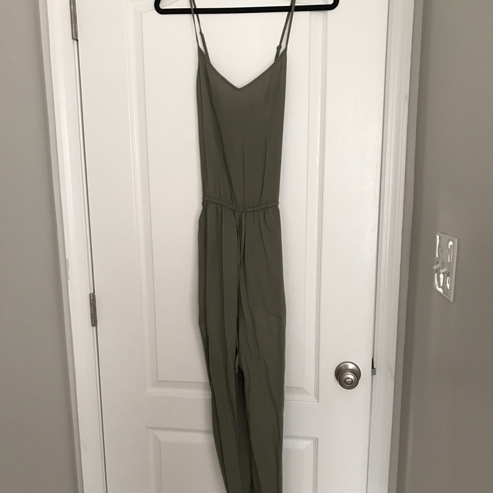 Army green jumpsuit